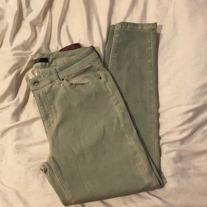 Stone wash Green jeans